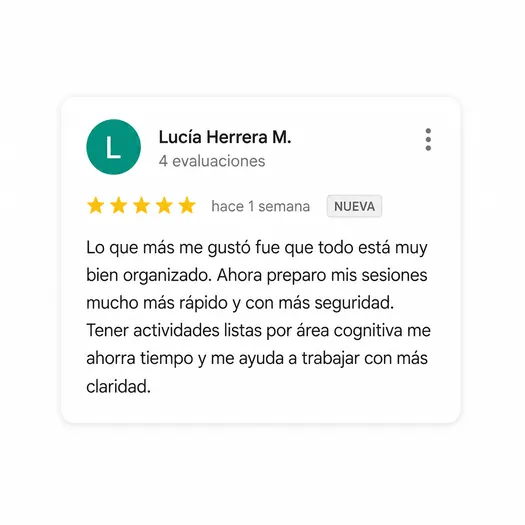 Reseña de Lucía Herrera sobre Sesión Cognitiva Lista