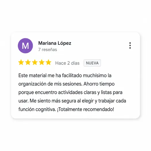 Reseña de Mariana López sobre Sesión Cognitiva Lista